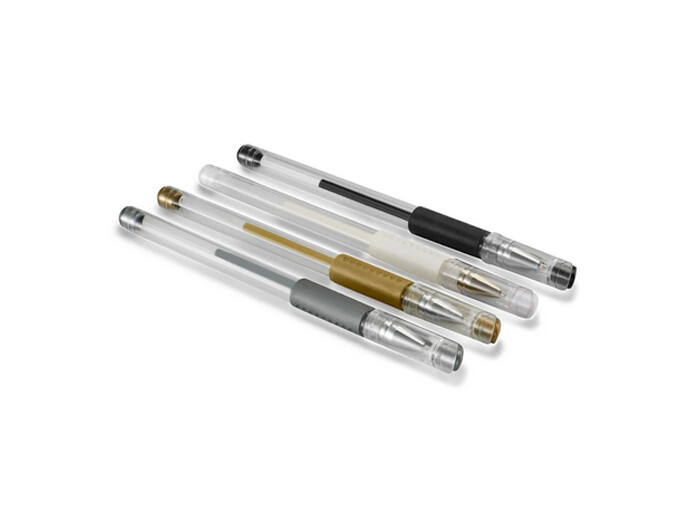 Hama Classic Gelschreiber 4er Set, weiß, schwarz,