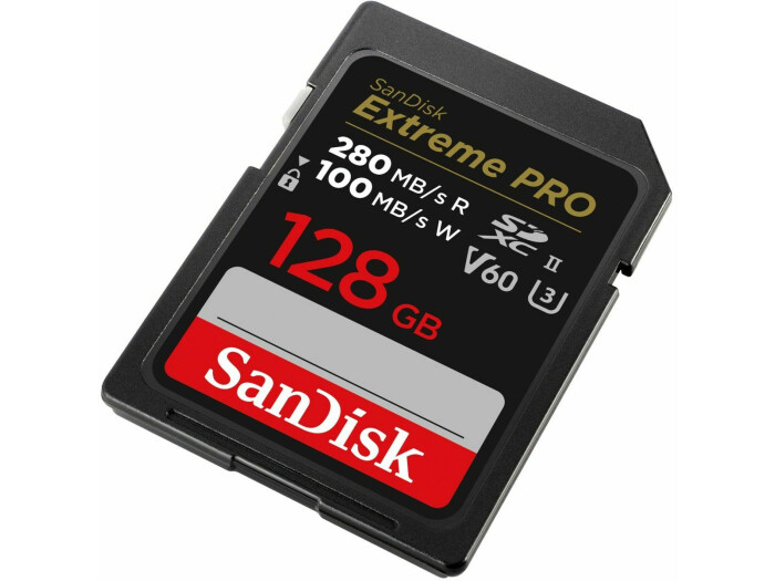 SanDisk 128GB SDXC ExtremePro R 280MB/s V60 UHS-II, Class