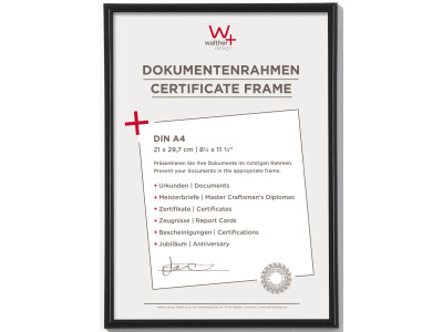 Rahmen Galeria 21x29,7 schwarz