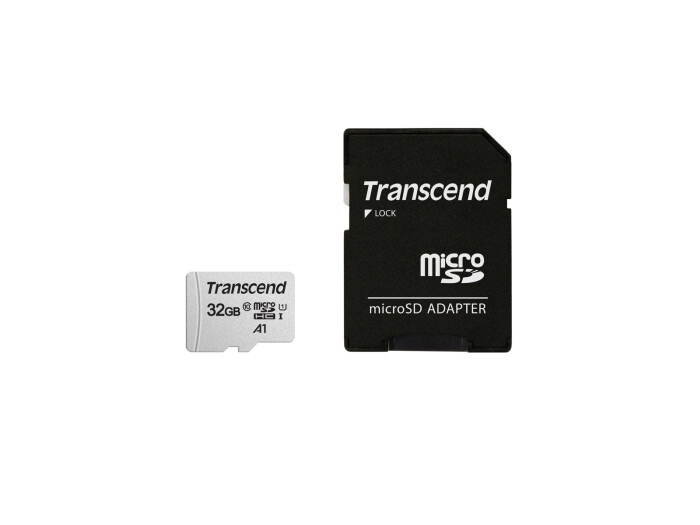 Transcend 32GB microSDHC-Karte 300S-A UHS-I U1 V10
