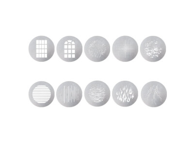 10 Gobo Kit für Spotlight Mount Sets,
