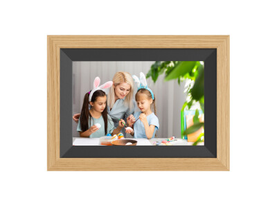 DigiFrame 10B WiFi buche+schwarzes Passepartout,