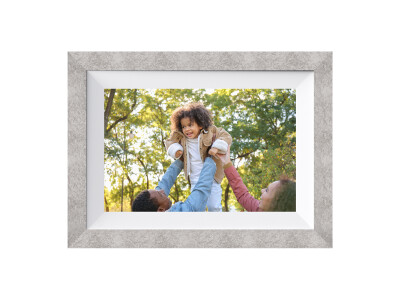 DigiFrame 10W WiFi grau+weißes Passepartout,