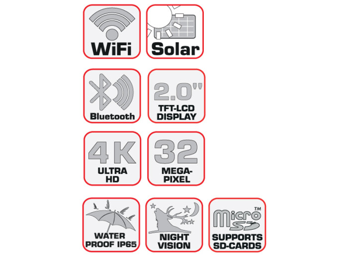 Braun Scouting Cam Black300 WiFi Solar 4K Mini,