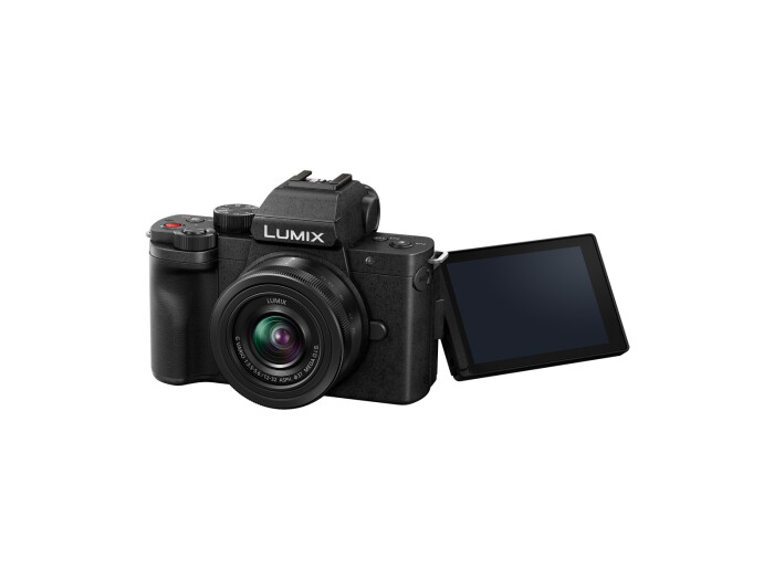 Panasonic Lumix DC-G100 + 12-32 und Stativ-Griff DMW-SHGR2