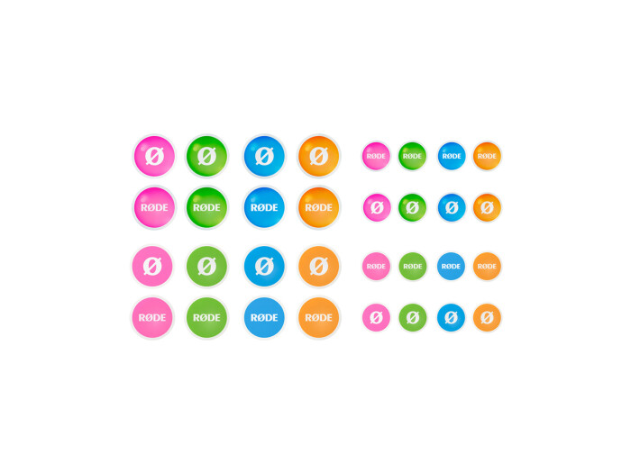 Rode Colors 2 Indentifikationsset f. Wireless Go u. Lav