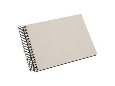 Spiralalbum Bella Vista 24x17 sand grau s/S