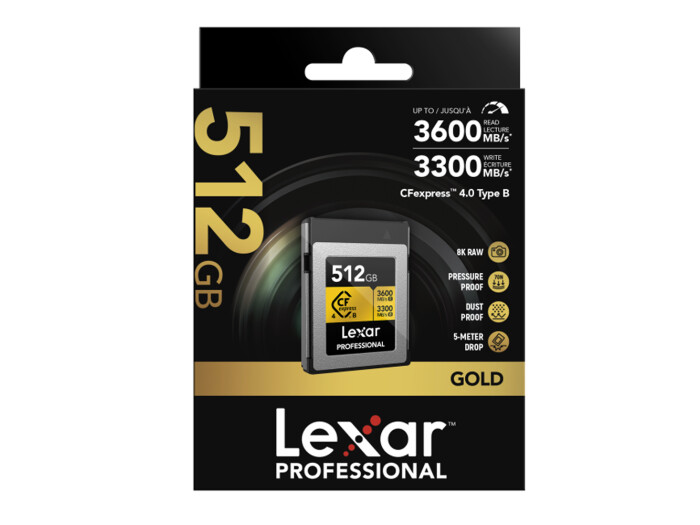 Lexar CFexpress 512GB PRO Type B GOLD 4.0 Serie