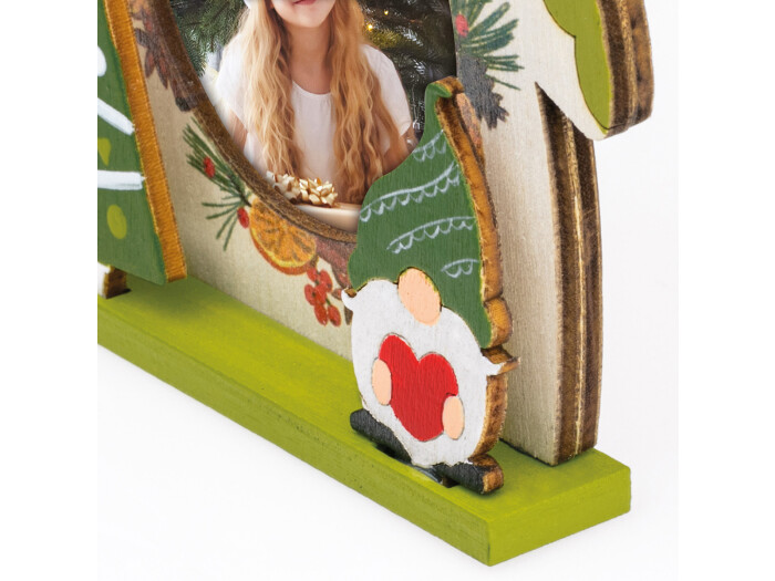 Zep Weihnachtsanhänger Koda C 6x6cm grün aus Holz