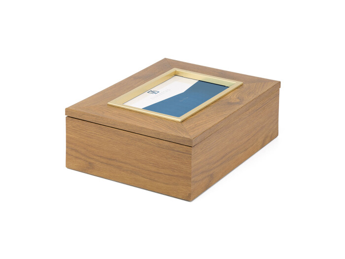 Zilverstad Marseille Aufbewahrungsbox braun/goldfarben aus