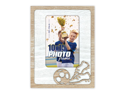 Maradona, 10x15 cm, Tischrahmen aus Holz, zum