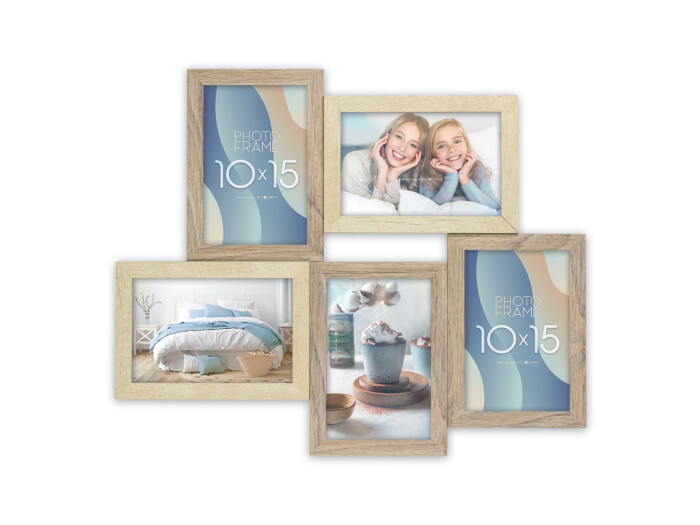 Zep Oberg, Galerierahmen aus Holz für 5 Fotos, zum