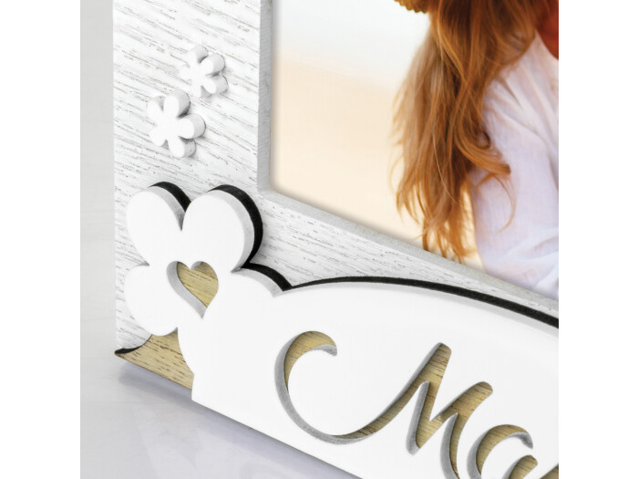 Zep Mama, 10x15cm Querformat weiß Tischrahmen aus