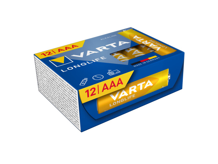 Varta Longlife Micro AAA CUBE12 Batterie plastikfrei Varta Longlife Micro AAA CUBE12 Batterie plastikfrei