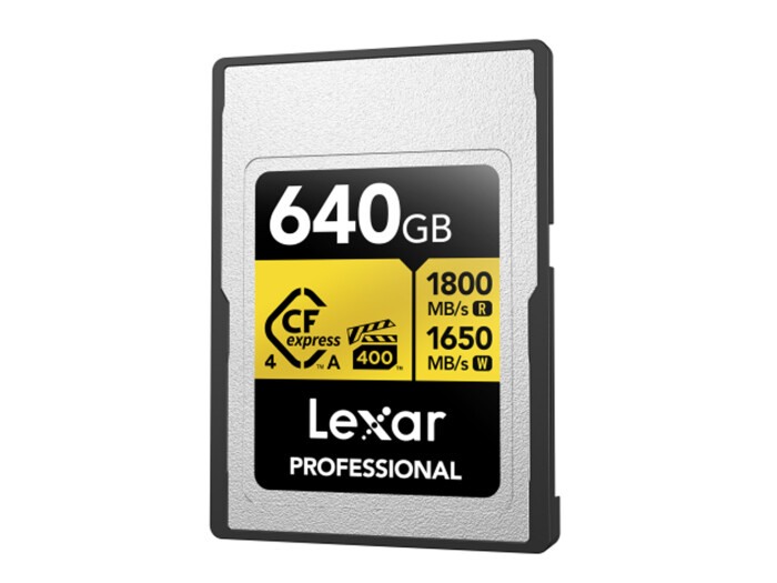 Lexar CFexpress 640GB PRO Type A GOLD 4.0 Serie Lexar CFexpress 640GB PRO Type A GOLD 4.0 Serie