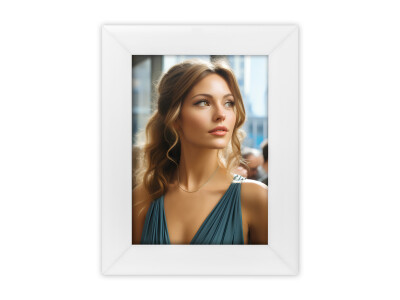 Galileo, 13x18 cm, weiß, Kunststoffrahmen