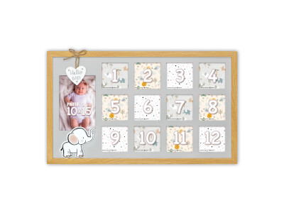 Enea, Galerierahmen aus Holz, für 13 Fotos, zum