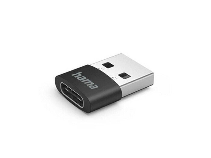 Hama USB-C Adapter, USB-A Stecker und USB-C Buchse ohne
