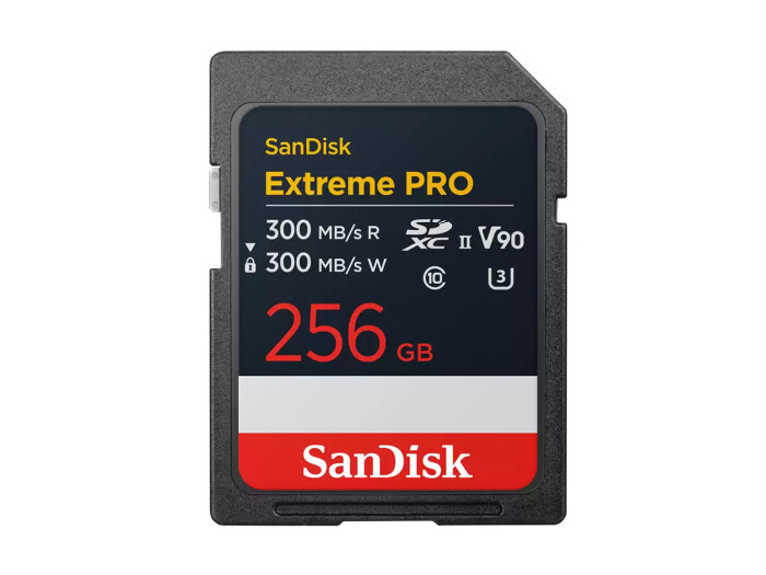 SanDisk 256GB SDXC Extreme Pro 300MB/s (Schreiben/Lesen)