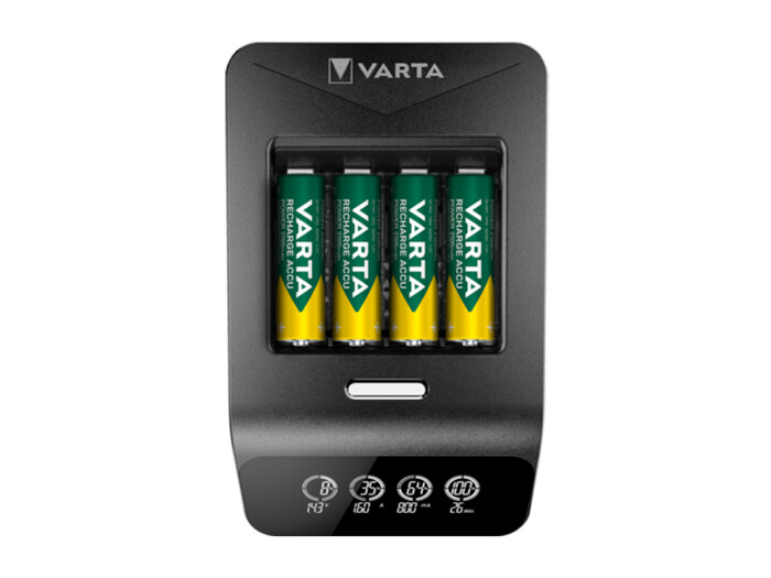 Varta LCD Ultra Fast Charger u. 4 AA/LR6 Mignon Power