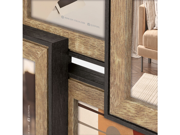 Zep Rahmen Lubecka 6x 10x15 schwarz braun