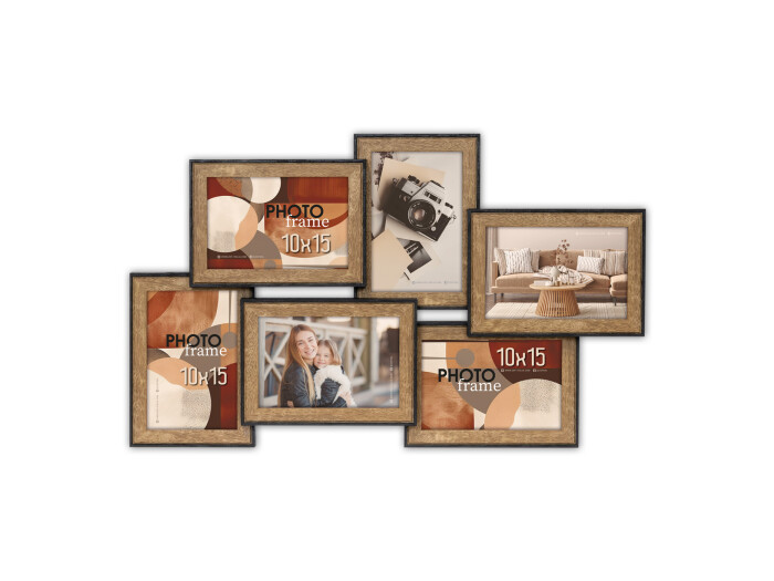 Zep Rahmen Lubecka 6x 10x15 schwarz braun