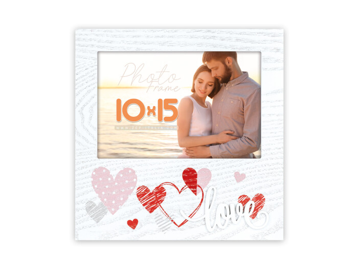 Zep Nadja 10x15 cm Hochformat weiß Holzrahmen