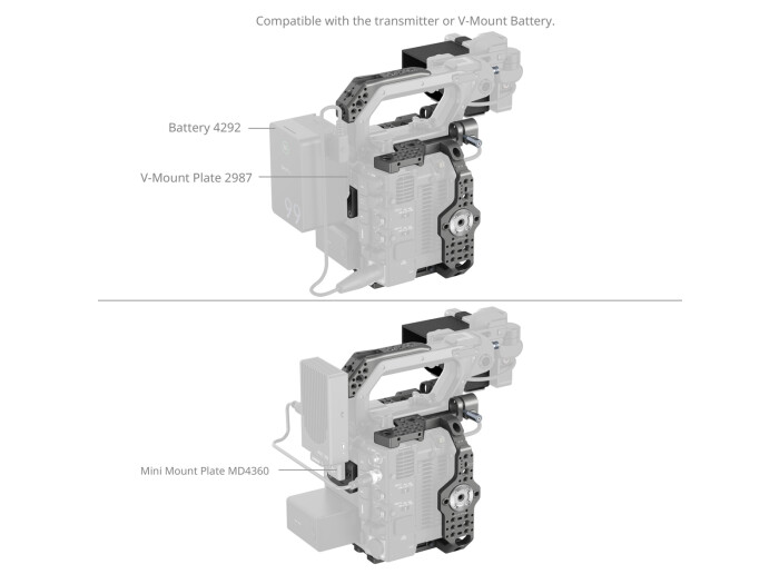 Smallrig 4947 Basic/Advanced Cage Kit f. Canon C400