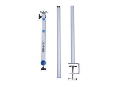 Verge Desk Clamp Stand Silver, Leuchtenstativ