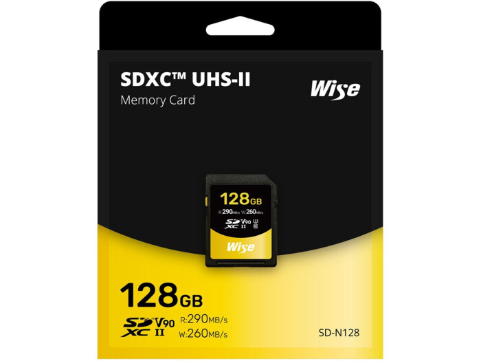 Wise SDXC UHS-II V90 128GB Speicherkarte