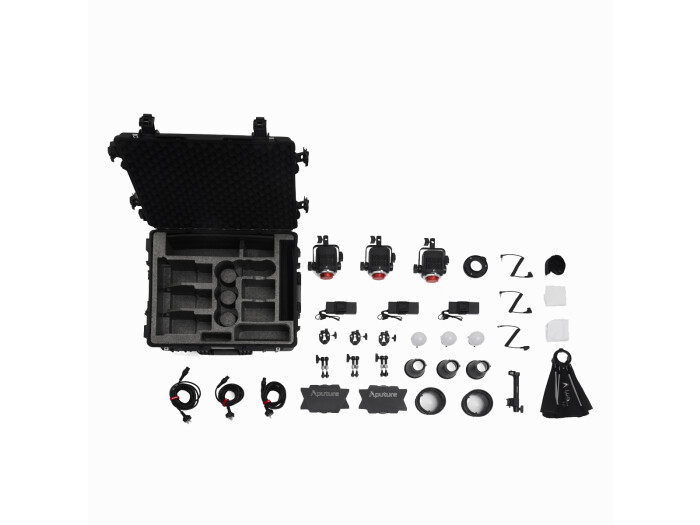 Aputure Storm 80c, 3-Light Kit, 3x 80 Watt Leuchte