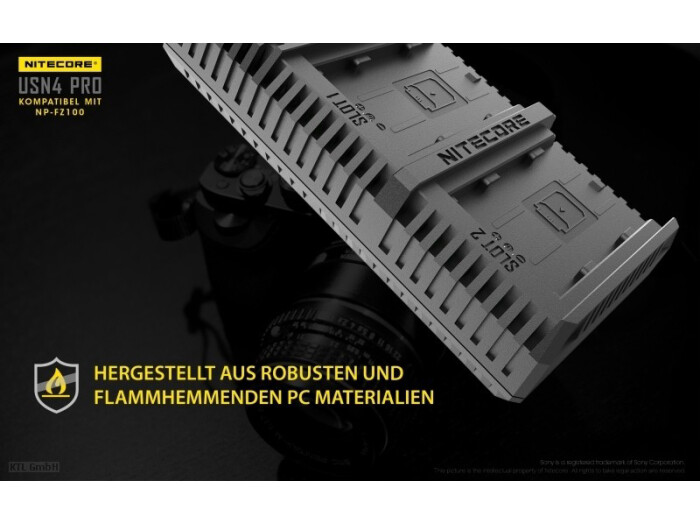 Nitecore Dual-Ladegerät f. Sony USN4-PRO