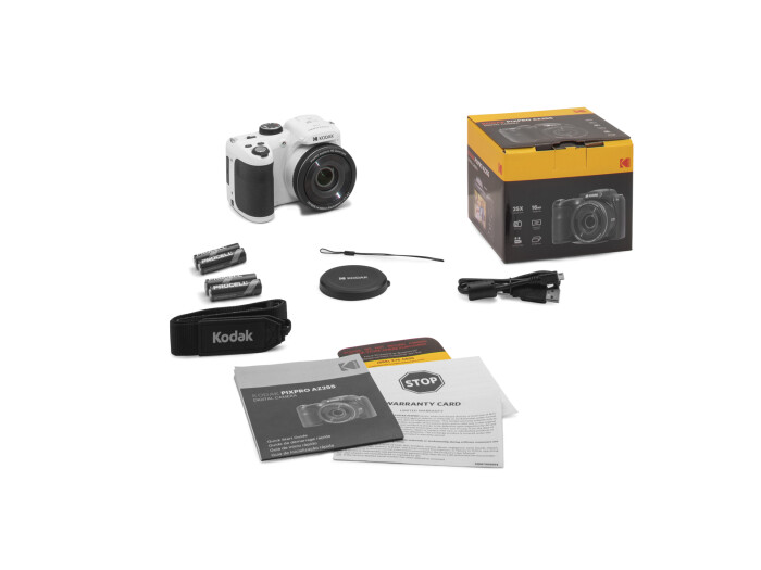 Kodak Pixpro AZ255 weiß, Digitalkamera 