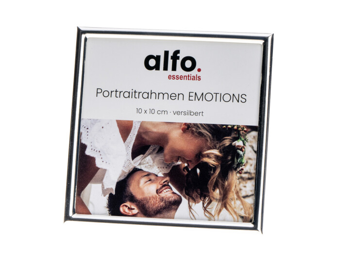 Alfo. Emotions 10x10 cm silber-glanz Porträtrahmen