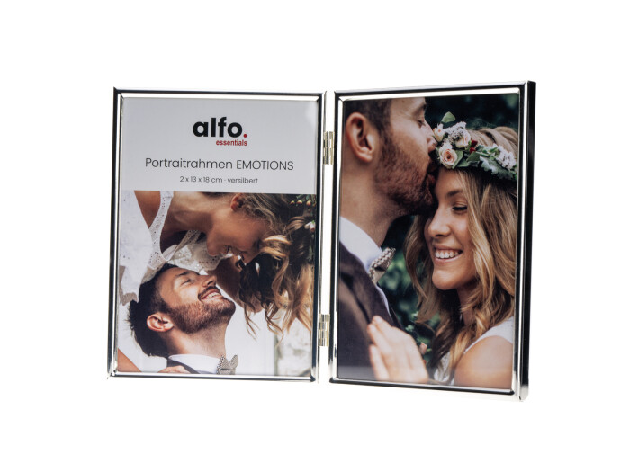 Alfo. Emotions 2x 13x18 cm silber-glanz hoch