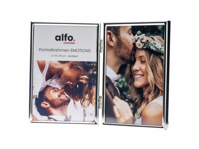 Alfo. Emotions 2x 10x15 cm silber-glanz hoch