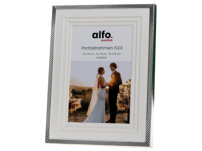 Flex Porträtrahmen silber-glanz m.