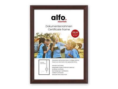 Rondo A4 dunkelbraun, Holzrahmen (21x29,7 cm)