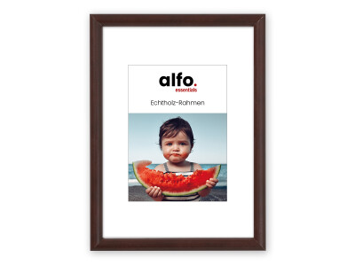 Rondo 30x40 cm dunkelbraun, Holzrahmen