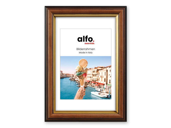 Alfo. Ragusa 30x40 cm, braun-gold, mit Ppt., 20x28/20x30