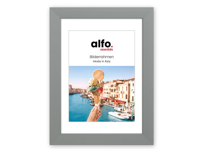 Amalfi 20x30 cm, grau Holzrahmen