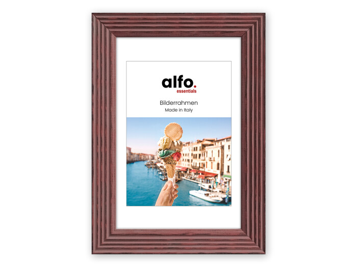 Alfo. Arezzo 10x15 cm rot, Holzrahmen
