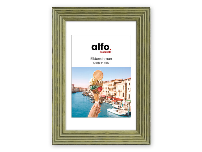 Alfo. Arezzo 15x20 cm grün, Holzrahmen