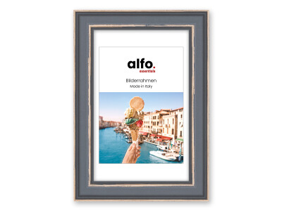 Florenz 18x24 cm anthrazit, Holzrahmen