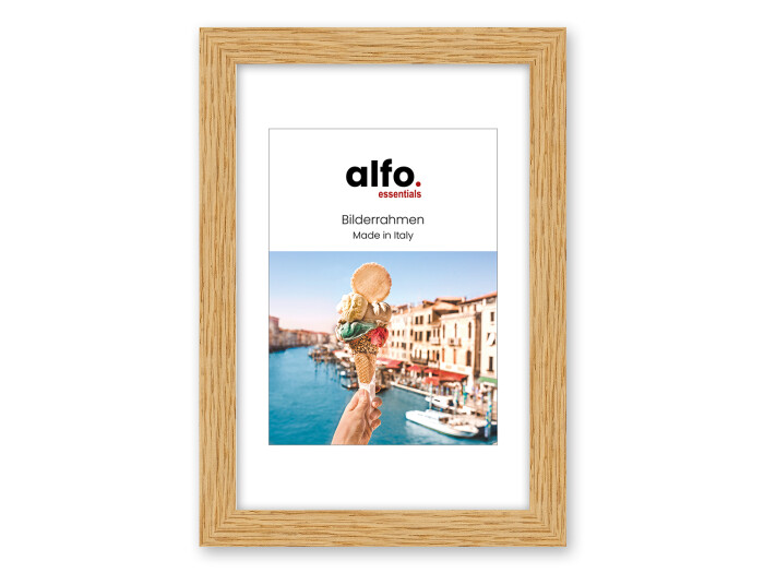 Alfo. Vero 18x24 cm eiche, Natur-Holzrahmen