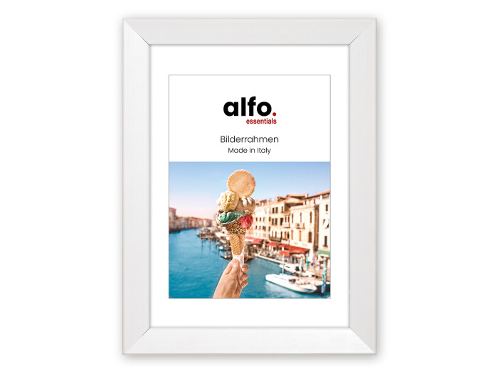 Alfo. Nina 20x30 cm weiß, Holzrahmen