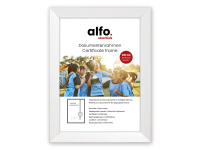 Nina DIN A4 weiß, Holzrahmen