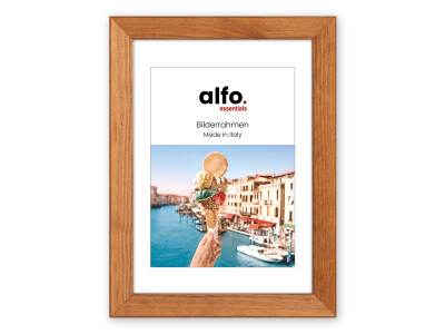Nina 10x15 cm braun, Holzrahmen