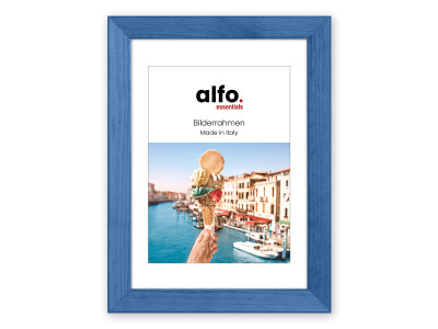 Nina 15x20 cm blau, Holzrahmen