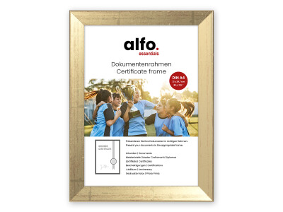 Nina DIN A4 gold, Holzrahmen